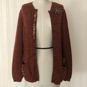Moschino Wool Round Knit Cardigan Size US 6